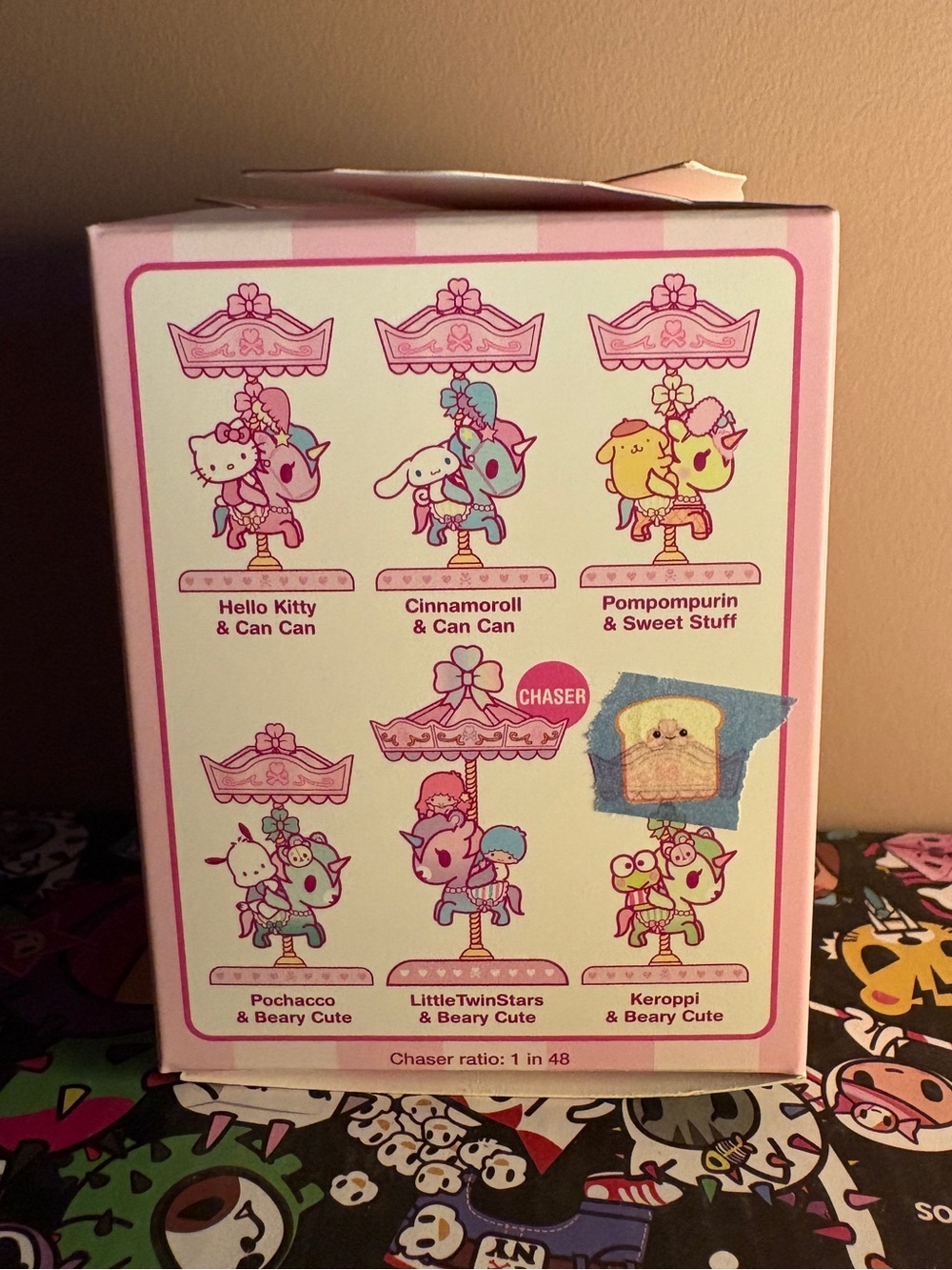 tokidoki x Hello Kitty and Friends Sweet Pink Carousel KEROPPI & BEARY CUTE